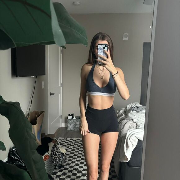 Gilly hicks Women's Grey and White Bralette - Picture 1 of 4